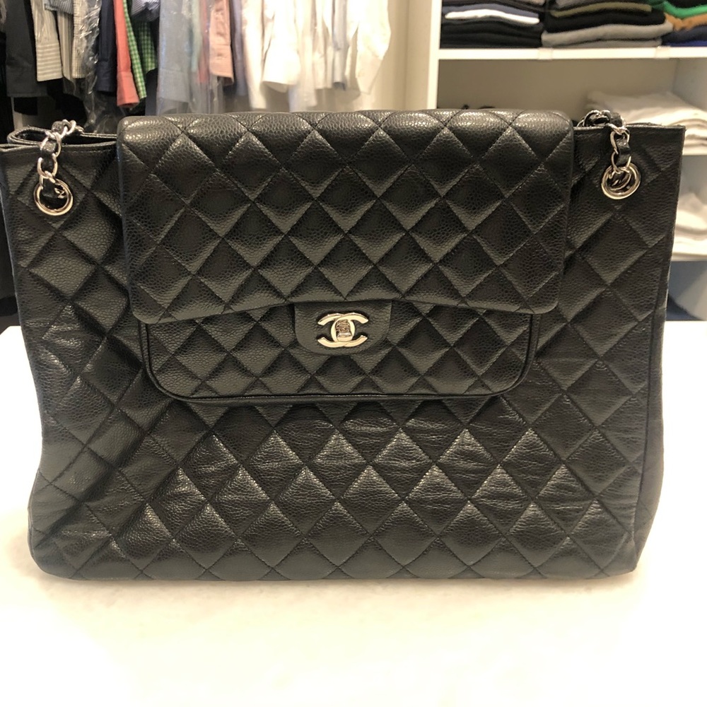 Chanel Edinburgh Quilted Flap Tote
